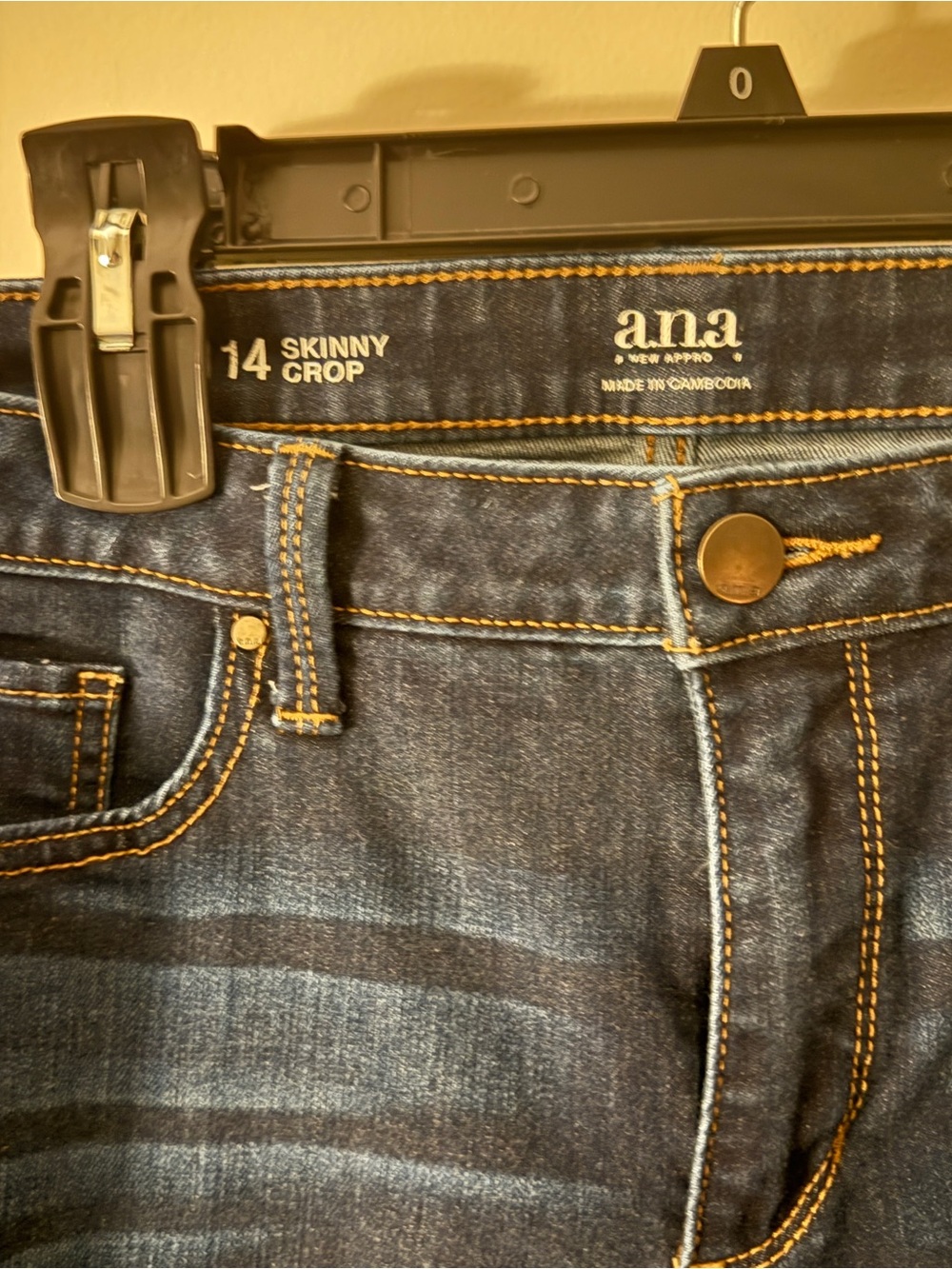 a.n.a. Skinny crop jeans, size 14 - Picture 2 of 4